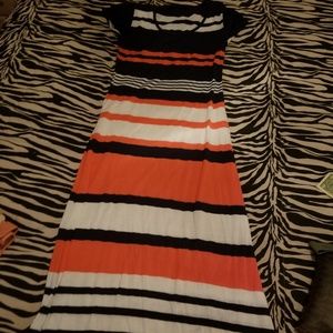 brand new long striped dress super cute colors